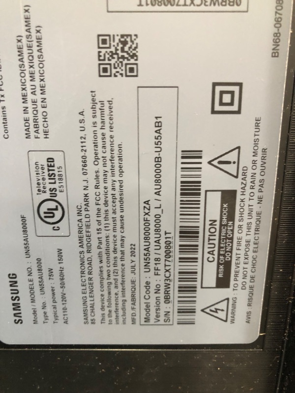 Photo 5 of SAMSUNG 55-Inch Class Crystal 4K UHD AU8000 Series HDR, 3 HDMI Ports, Motion Xcelerator, Tap View, PC on TV, Q Symphony, Smart TV with Alexa Built-In (UN55AU8000FXZA, 2021 Model)
