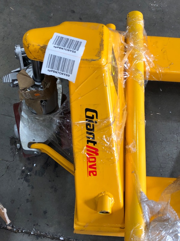 Photo 10 of **PLEASE VIEW PHOTOS FOR DETAIL**
Giant Move MB-P25L Steel Hand Pallet Truck, 5500 lbs Capacity, 48" Length x 27" Width Fork, Yellow