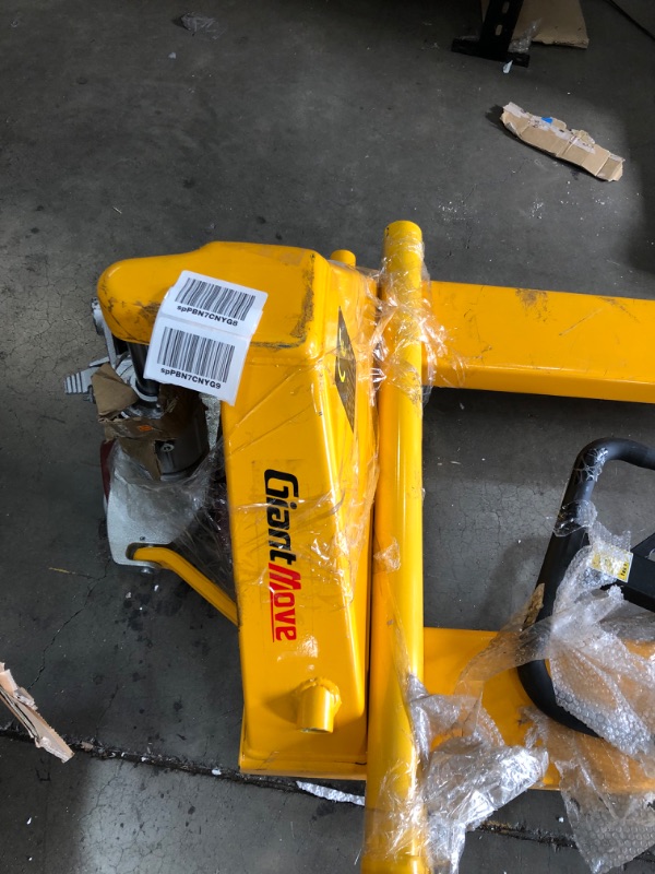 Photo 7 of **PLEASE VIEW PHOTOS FOR DETAIL**
Giant Move MB-P25L Steel Hand Pallet Truck, 5500 lbs Capacity, 48" Length x 27" Width Fork, Yellow