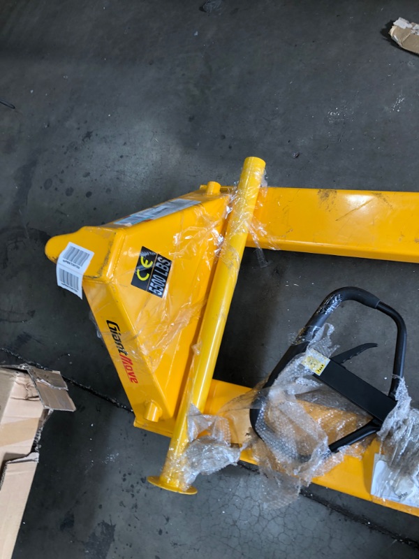 Photo 6 of **PLEASE VIEW PHOTOS FOR DETAIL**
Giant Move MB-P25L Steel Hand Pallet Truck, 5500 lbs Capacity, 48" Length x 27" Width Fork, Yellow