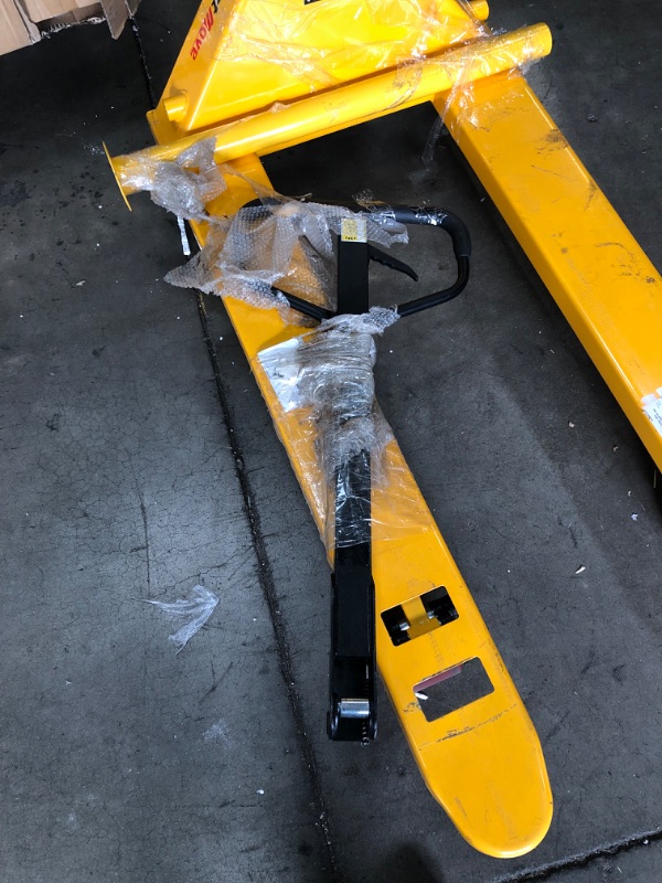 Photo 3 of **PLEASE VIEW PHOTOS FOR DETAIL**
Giant Move MB-P25L Steel Hand Pallet Truck, 5500 lbs Capacity, 48" Length x 27" Width Fork, Yellow