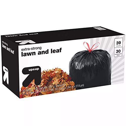 Photo 1 of **OPENED**
Up&up Extra-Strong Lawn and Leaf Drawstring Trash Bags - 39 Gallon - 30ct
