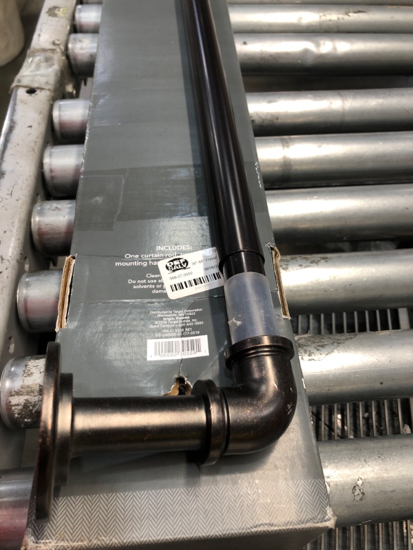 Photo 1 of 36"-66" French Pipe Drapery Rod Bronze - Threshold™