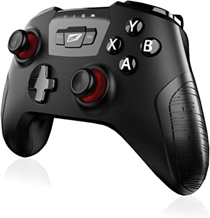 Photo 1 of RT RockTek GP1000 3 Modes Wireless& Wired Gamepad Controller with Bluetooth/2.4GHz/Wired Support PC Steam Games/PC Xinput/Android/Phone Bracket