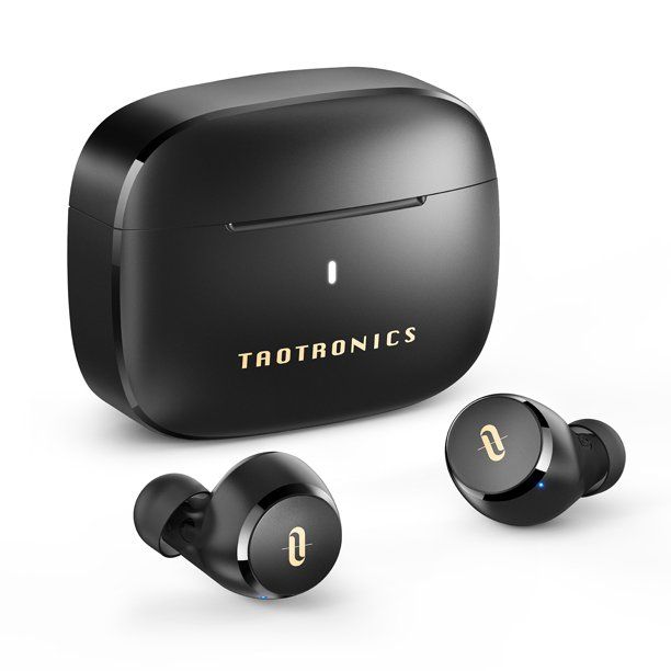 Photo 1 of Wireless Earbuds, TaoTronics Bluetooth 5.0 Headphone CVC 8.0 Noise Cancelling Touch Control IPX8 Waterproof