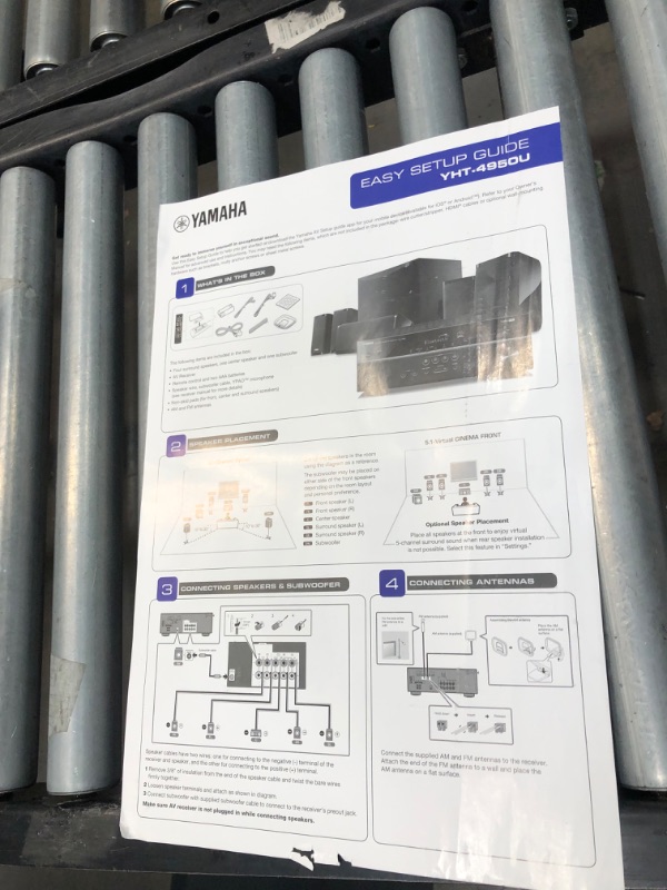 Photo 7 of Yamaha YHT-4950U 4K Ultra HD 5.1-Channel Home Theater System with Bluetooth
