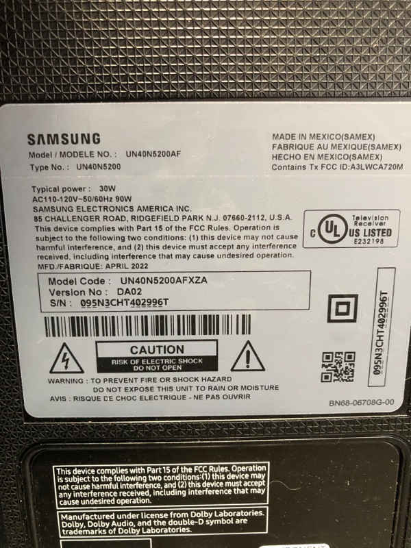 Photo 4 of SAMSUNG 40-inch Class LED Smart FHD TV 1080P (UN40N5200AFXZA, 2019 Model)
