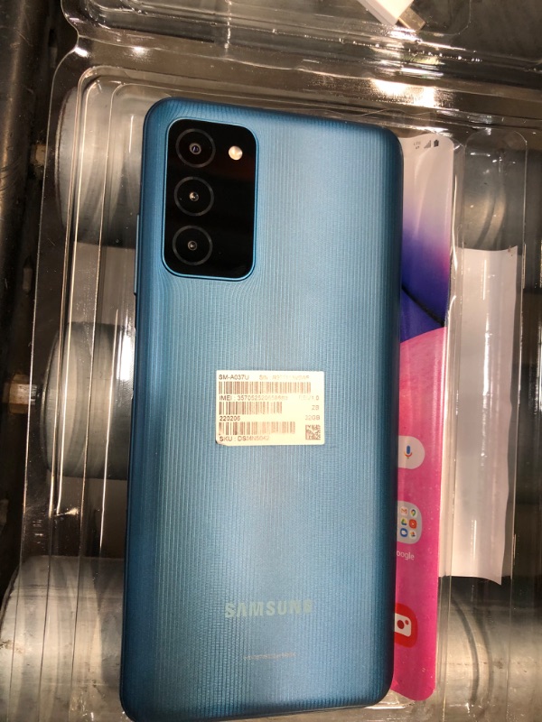 Photo 5 of Cricket Prepaid Samsung Galaxy A03s (32GB) Phone - Blue