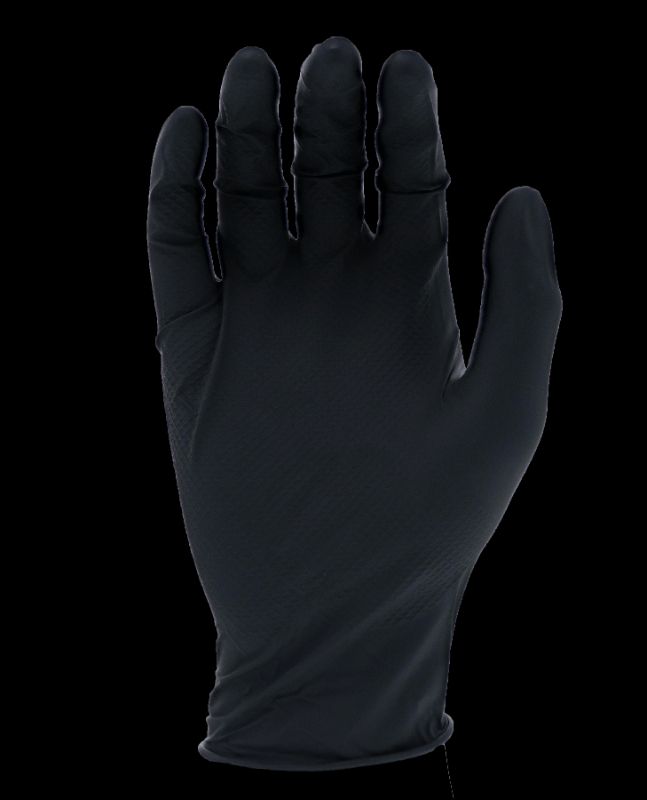 Photo 1 of 
Grease Monkey
Large Black 4 Mil Disposable Nitrile Gloves (100-Box)