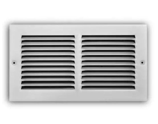 Photo 1 of 2 pack - Everbilt
12 in. x 6 in. Steel Return Air Grille in White