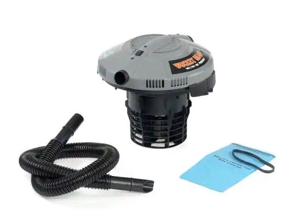 Photo 1 of Bucket Head
5 Gal. 1.75-Peak HP Wet/Dry Shop Vacuum Powerhead with Filter Bag and Hose (Come With Bucket) 