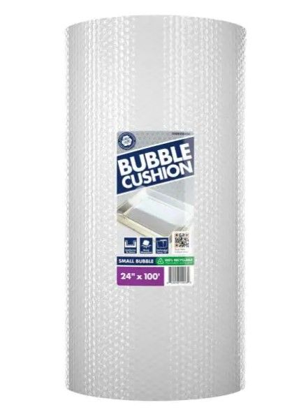 Photo 1 of 3/16 in. x 24 in. x 100 ft. Clear Perforated Bubble Cushion Wrap
