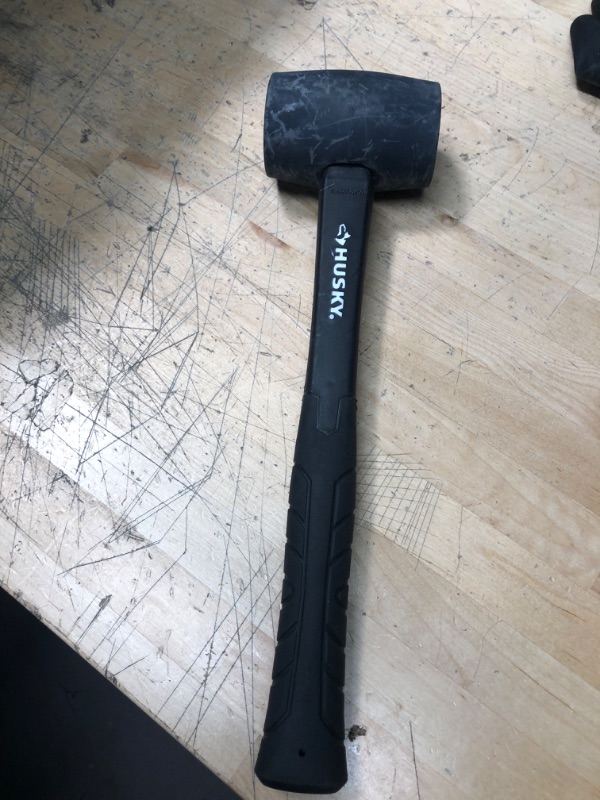 Photo 2 of 16 oz. Black Rubber Mallet Fiberglass Handle
