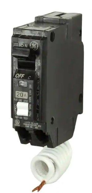 Photo 1 of GE Q-Line 20 Amp 1 in. Single Pole Arc Fault Combination Circuit Breaker