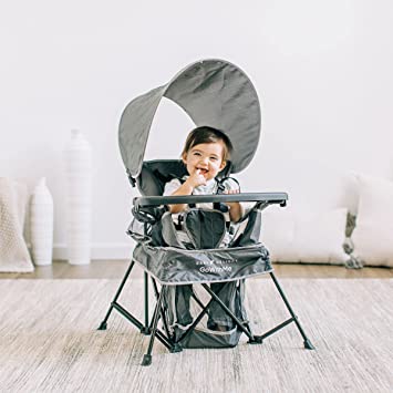 Photo 1 of Baby Delight Go with Me Venture Portable Chair | Indoor and Outdoor | Sun Canopy | 3 Child Growth Stages | Grey
