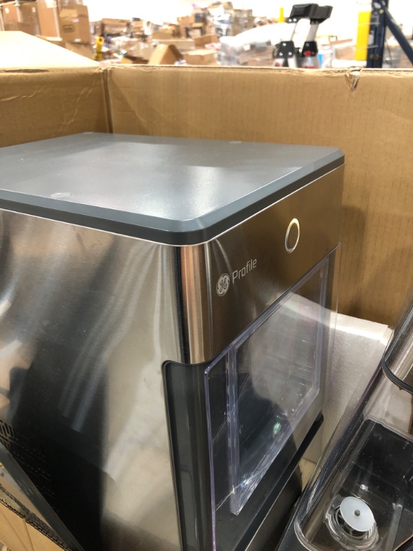 Photo 4 of GE Profile Opal | Countertop Nugget Ice Maker with Side Tank | Portable Ice Machine Makes up to 24 lbs. of Ice Per Day | Stainless Steel Finish
