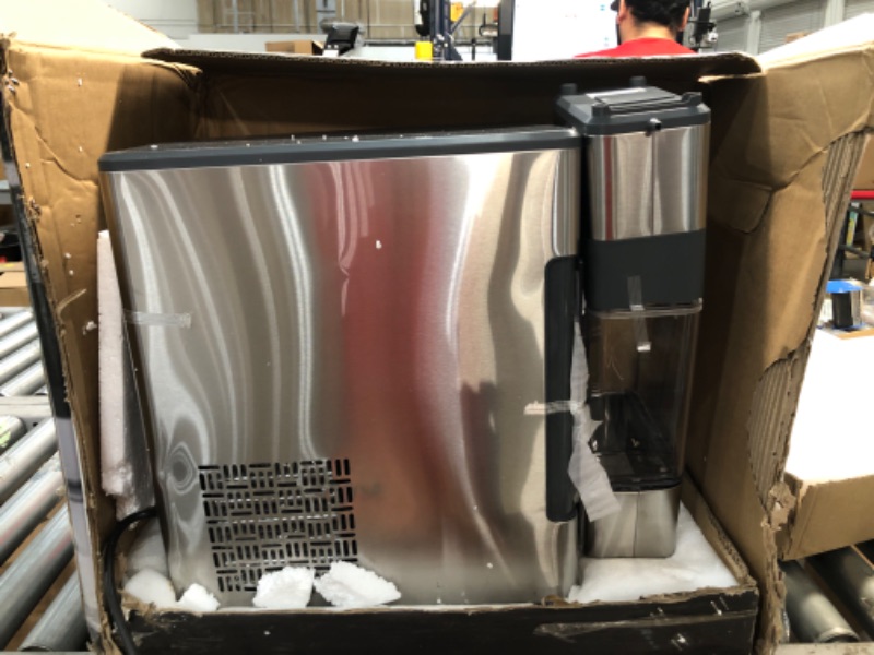 Photo 6 of GE Profile Opal | Countertop Nugget Ice Maker with Side Tank | Portable Ice Machine Makes up to 24 lbs. of Ice Per Day | Stainless Steel Finish
