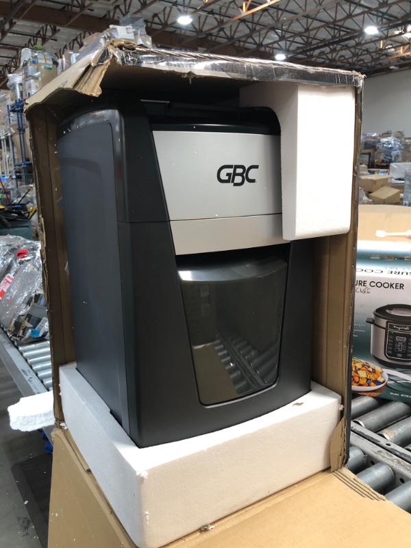 Photo 2 of GBC Paper Shredder, Auto Feed+, 300 Sheet Capacity, Micro-Cut, Office Shredder, 300M (WSM1757609)
