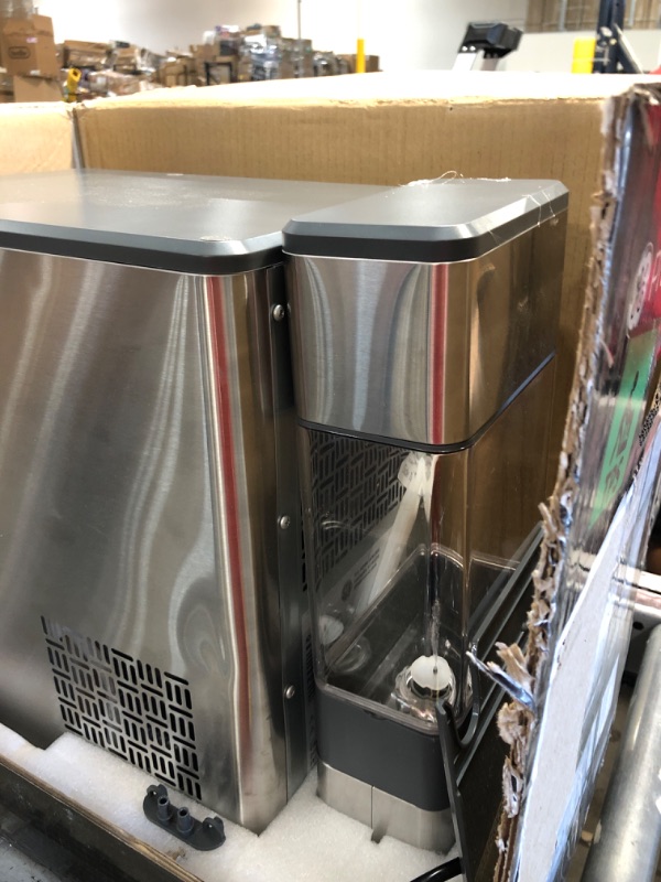 Photo 4 of GE Profile Opal | Countertop Nugget Ice Maker with Side Tank | Portable Ice Machine Makes up to 24 lbs. of Ice Per Day | Stainless Steel Finish
