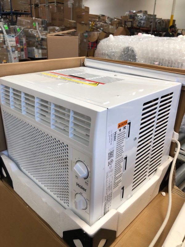 Photo 3 of Haier Window Air Conditioner 5000 BTU, Efficient Cooling for Smaller Areas Like Bedrooms and Guest Rooms, 5K BTU Window AC Unit with Easy Install Kit, White
