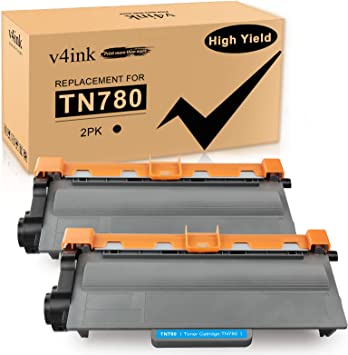 Photo 1 of V4INK 2PK Compatible Toner Cartridge Replacement for Brother TN-780 TN780 High Yield Toner Ink for use in Brother MFC 8950DW HL 6180DW 6180DWT Printer
