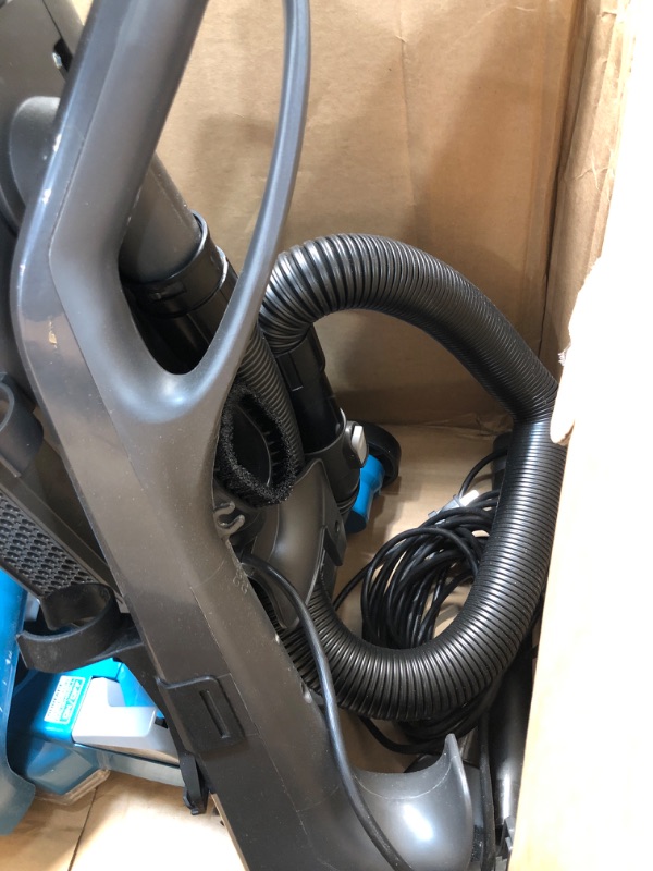 Photo 1 of Hoover WindTunnel T-Series Tempo Bagged Upright Vacuum Cleaner with HEPA Media Filter, For Carpet and Hard Floor, UH30301, Blue
