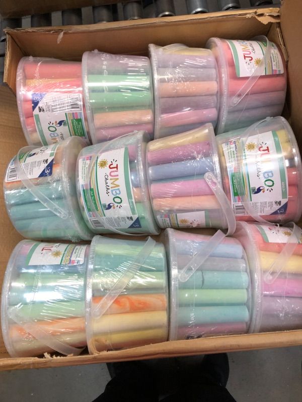 Photo 1 of BUNDLE OF 12, JUMBO CHALKS 36 PIECES
**BROKEN CHALK**