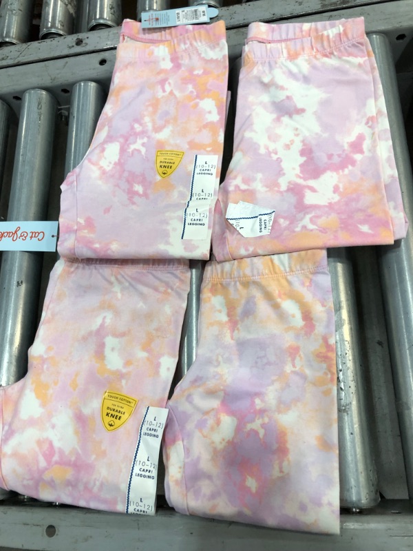 Photo 2 of BUNDLE OF 4, Girls' Tie-Dye Leggings - Cat & Jack L

