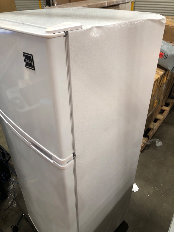 Photo 6 of ***PARTS ONLY*** RCA 7.5 Cu. Ft. Top Freezer Refrigerator RFR741, White