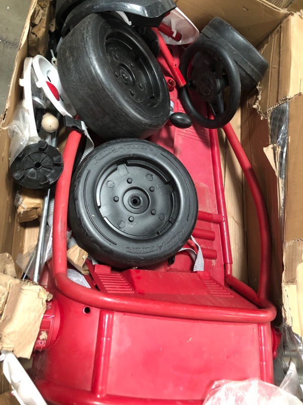 Photo 3 of **DAMAGED**MISSING PARTS* UNABLE TO TEST* Radio Flyer Ultimate Go-Kart 24 Volt Outdoor Ride-on Toy for Kids Pink
