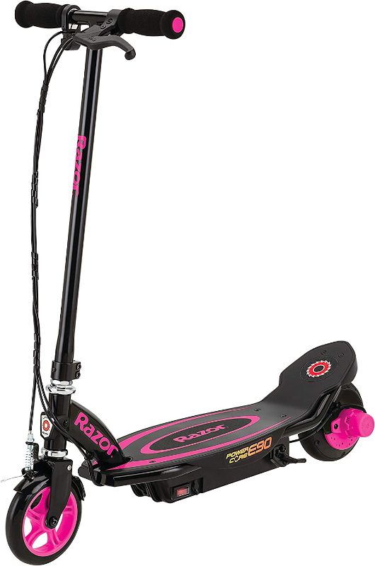 Photo 1 of Razor Power Core E90 Electric Scooter - Hub Motor, Up to 10 mph and 80 min Ride Time, for Kids 8 and Up
