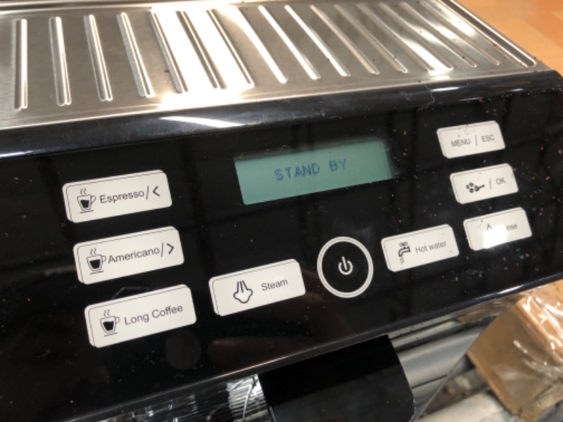 Photo 3 of Mcilpoog WS-201 Super Fully Automatic Espresso Coffee Machine With Bean And Flour Dual-use With Manual Steam Wand And Touch Screen
