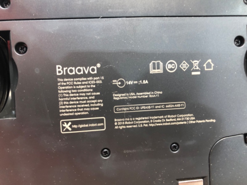 Photo 4 of iRobot Braava jet m6 (6012) Ultimate Robot Mop- Wi-Fi Connected, Precision Jet Spray, Smart Mapping, Works with Alexa, Ideal for Multiple Rooms, Recharges and Resumes, Black
