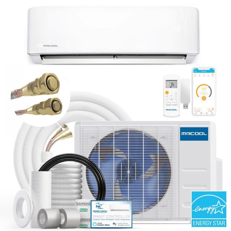 Photo 1 of MRCOOL DIY 12k BTU 20 SEER Ductless Heat Pump Split System 3rd Generation - Energy Star 230v, 12,000 BTUs (DIY-24-HP-230B) 

