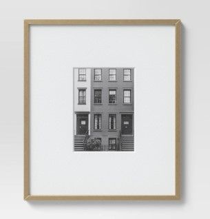 Photo 1 of 13.4" X 15.4" Matted to 5" X 7" Thin Gallery Oversized Image Frame Brass - Project 62™
