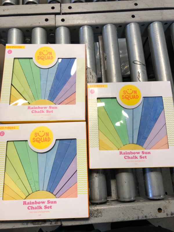 Photo 2 of 20pc Sidewalk Rainbow Sun Chalk - Sun Squad`