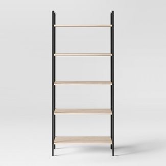 Photo 1 of (BENT SIDE; SCRATCHED; DAMAGED EDGE; BROKEN BACK STRAP) 5 Shelf Loring Ladder Bookshelf - Project 62™; Dimensions (Overall): 72.0 Inches (H) x 30.5 Inches (W) x 13.5 Inches (D)


