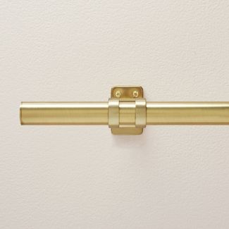 Photo 1 of (SCRATCHED) Classic Steel Curtain Rod with Antiqued Brass Finish - Hearth & Hand™ with Magnolia; 48"-84"

