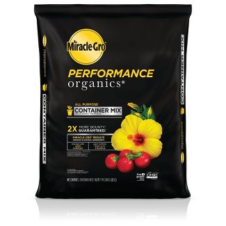 Photo 1 of 1 cu ft Miracle-Gro Performance Organics All Purpose Container Mix, pack of 3

