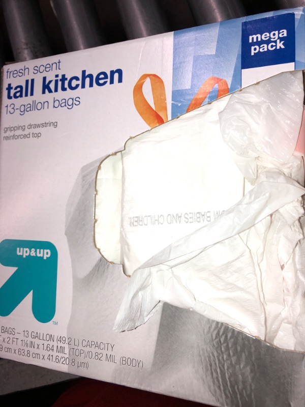 Photo 2 of FlexGuard Tall Kitchen Drawstring Trash Bags - Fresh Scent - 13 Gallon - 100ct - up & up™