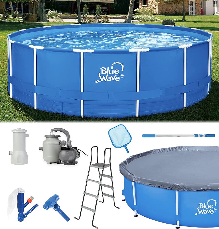 Photo 1 of ***PARTS ONLY*** Blue Wave NB19790 15-ft Round 48-in Deep Active Frame Package Above Ground Swimming Pool with Cover

