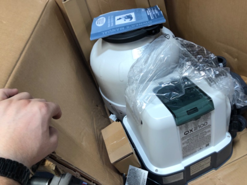 Photo 3 of INTEX 26675EG QX2100 Krystal Clear Sand Filter Pump & Saltwater System for Above Ground Pools, 14in
