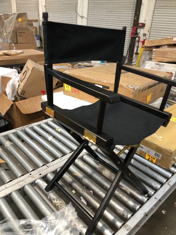 Photo 1 of 18" Director's Chair Black Frame-Black Canvas
