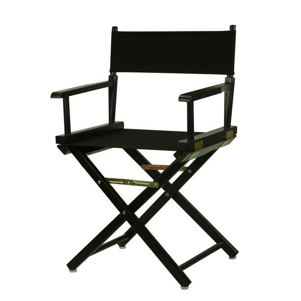 Photo 1 of 18" Director's Chair Black Frame-Black Canvas
