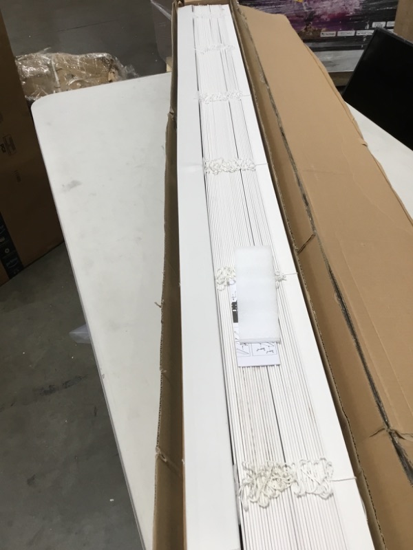 Photo 1 of 2" Cordless Faux Wood Blind 71.5" W X 60" H, Inside Mount