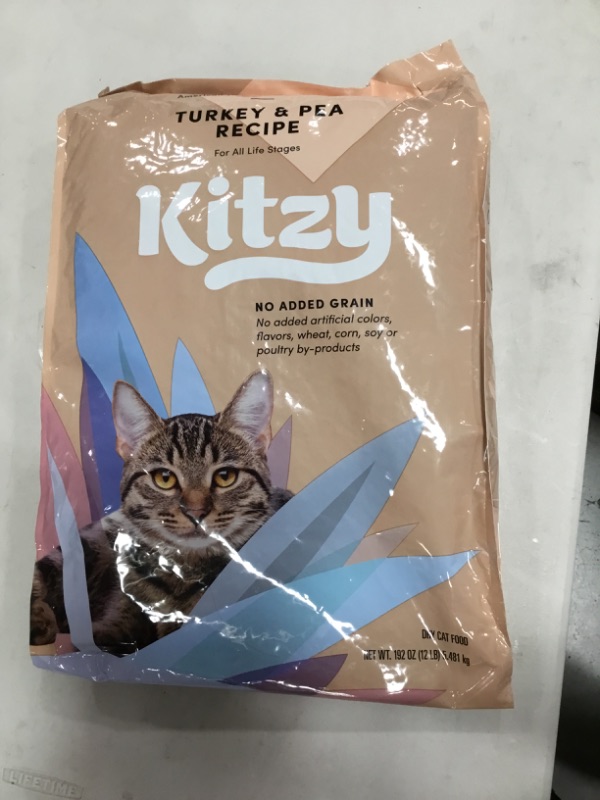 Photo 2 of **EXPIRES 11/2022**Kitzy Dry Cat Food by Amazon, Turkey and Pea Recipe (12 Lb Bag)36