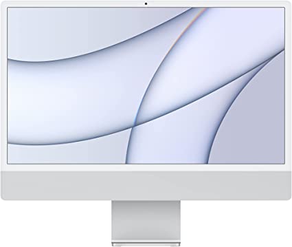 Photo 1 of 2021 Apple iMac (24-inch, Apple M1 chip with 8?core CPU and 8?core GPU, 8GB RAM, 256GB) - Silver
