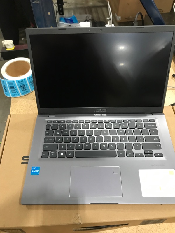 Photo 2 of BRAND NEW!
ASUS VivoBook 14 Laptop Computer, 14” IPS FHD Display, Intel Core i3-1115G4 Processor, 4GB DDR4, 128GB PCIe SSD, Fingerprint Reader, Windows 11 Home in S Mode, Slate Grey, F415EA-AS31
