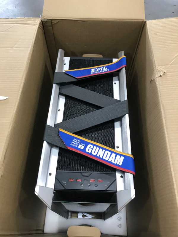 Photo 1 of ROG Strix Helios Gundam Edition RGB ATX/EATX mid-Tower Gaming case with Tempered Glass, Aluminum Frame, GPU Braces, 420mm Radiator Support, and Aura Sync
