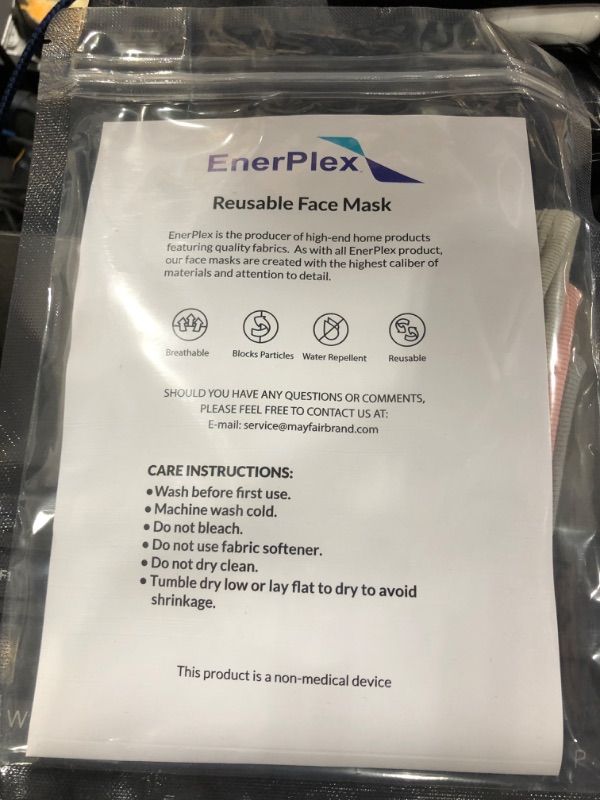 Photo 1 of 10-PACK FACE MASK BUNDLE BAG WITH 3-PC - MIXED SIZES COLORS
